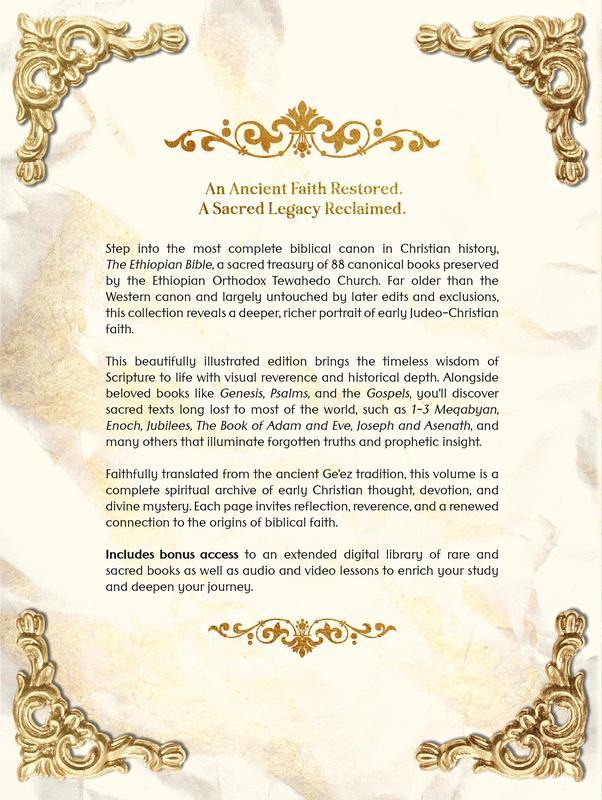 THE COMPLETE ETHIOPIAN BIBLE IN ENGLISH Illustrated: Includes Missing Apocrypha, Book of Enoch, Book of Ezras, Jubilees, Book of Wisdom and Other Sacred Orthodox Lost Books Paperback