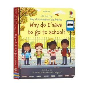 Interactive Flip-Page Book Why Do I Have to Go to School? Educational Q&a Storybook, Fun Learning Toy for Kids Ages 6+