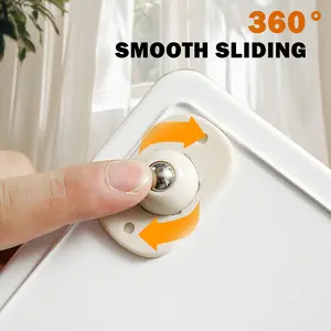 8 Counts Self Adhesive Caster Wheels, Heavy Duty Adhesive，Smooth Surface Rolling