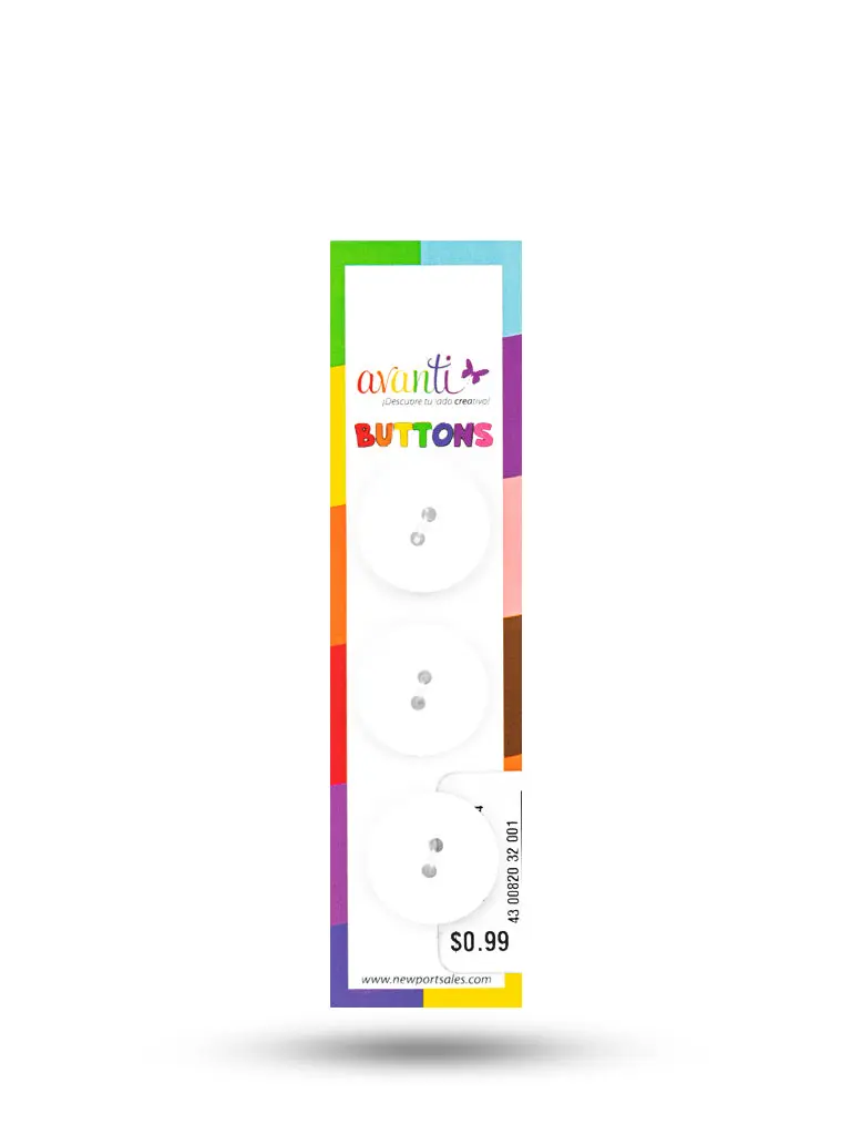 Sewing Buttons – 32L (20mm / 0.79 inches) with 2 Holes – Perfect for Coats, Blazers & Upholstery