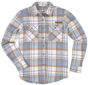 Simply Southern Preppy Plaid Light Jacket Shacket
