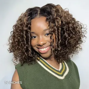 [NEW ARRIVAL] ISEE Wear Go Water Wave 7x5 Glueless Wig Ombre Highlight Brown Bob Pre-cut & Pre-plucked Wig #TikTokShopBacktoSchool#iseehairbeauty #SpringStatements#greenish#TikTokShopSpringGlowUp