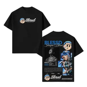Blessd “Mosaico en Negro” Graphic T-Shirt, Latin Trap Streetwear Tee, Blessd Fans Outfit, Dark Aesthetic Vintage Unisex Shirt