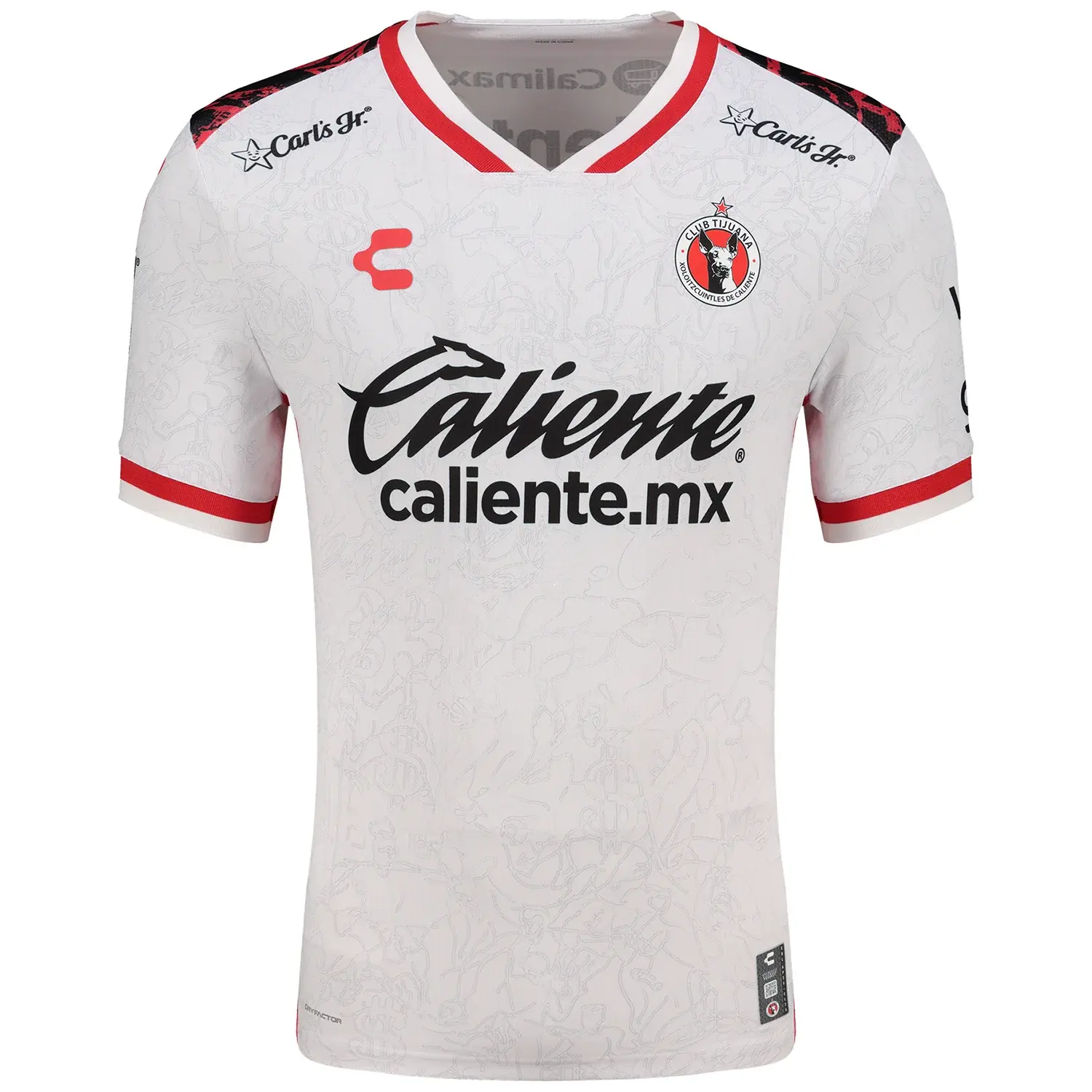 Club Tijuana Xolos White Soccer Jersey – Liga MX Away Football Shirt, Official Style Xoloitzcuintles Athletic Kit, Men's Streetwear