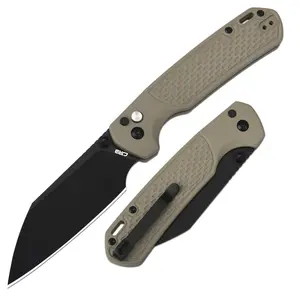 CJRB Large Pyrite-Light J1945L AR-RPM9 Steel Blade G10 Handle Knives Suitable for Camping Survival Hiking