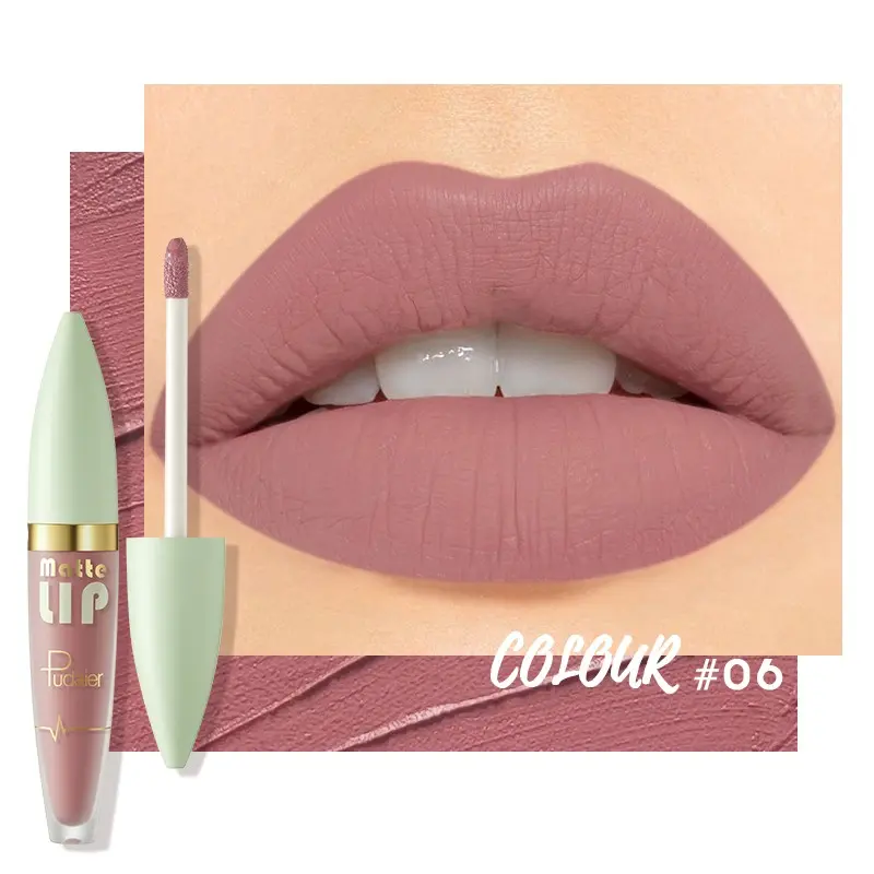 Matte Lip Gloss Liquid Lipstick, Lip Products Makeup, Lip Cosmetic, Velvet Nude Color Lip Balm Honey, Matte Finish Long-Lasting Waterproof Nude Lip Color, 12 Colors