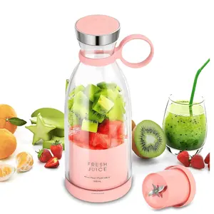 Portable Juicer Blender, 350ml Rechargeable Electric Blender For Fresh Juice, Fruit & Milkshakes, Easy Clean, Compact Travel Cup For Gym, Office, Home