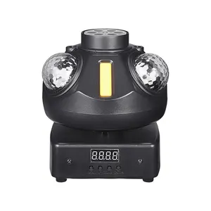 3-in-1 Mini Planet Strobe Magic Ball Light, Infinite Rotating LED Stage Laser Projector for KTV, Bar, Club & Party Ambiance
