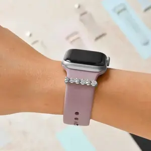 Watch Strap Heart Diamond Charm - Assorted