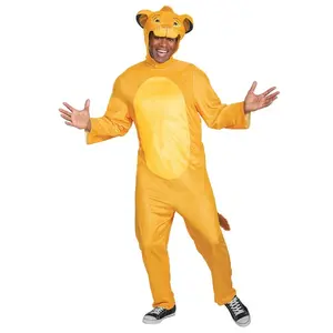 Lion King Animated Adult Simba Jumpsuit Costume