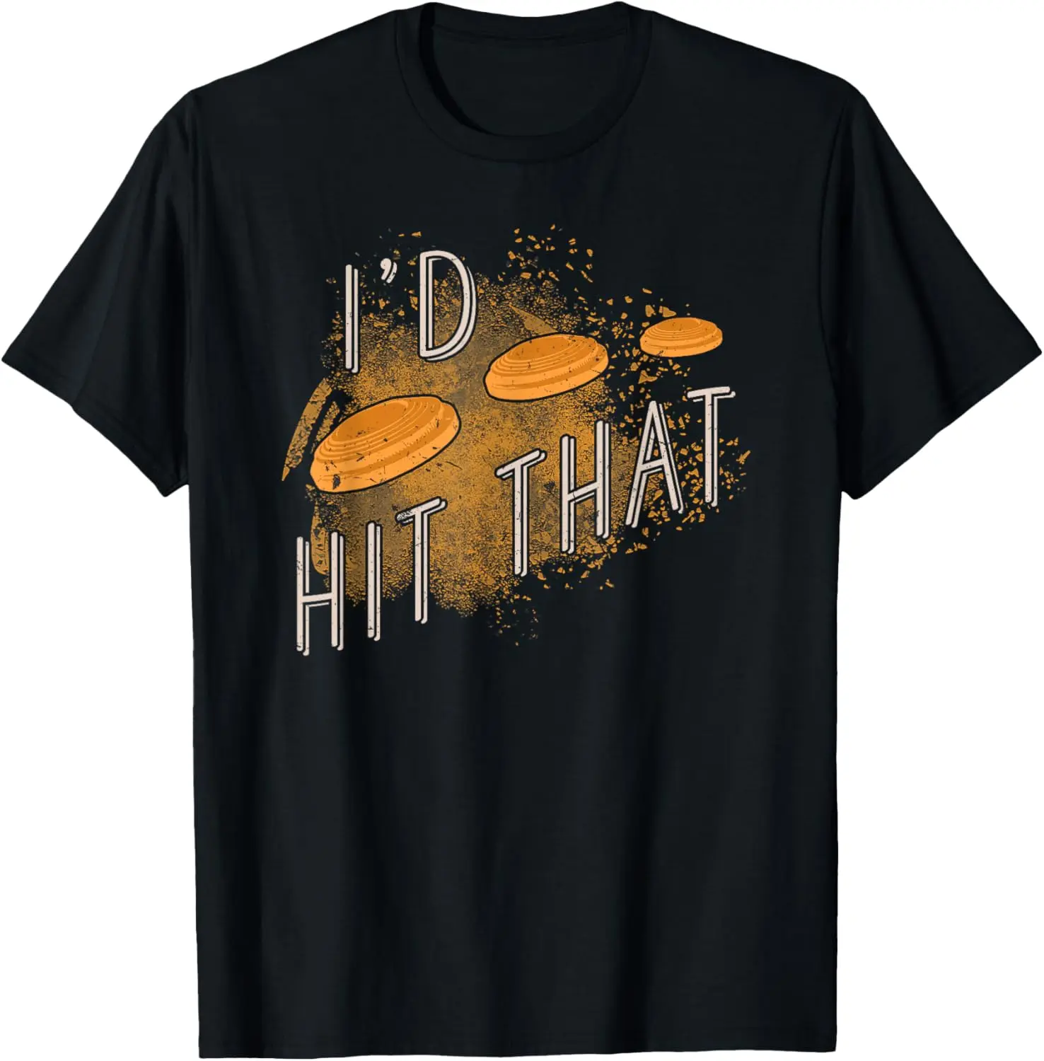 Women's "I'd Hit That" Graphic T-Shirt, Casual 100% Cotton Short-Sleeve Top for Skeet Shooting, Lightweight and Breathable, Shortsleeve