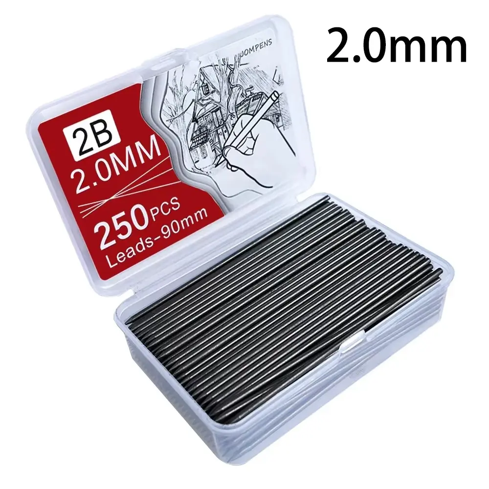 1000/250/500 pencil leads, 0.5/0.7/0.9/1.3/2.0mm HB, shatterproof automatic pencil lead, office and study supplies, Writing Stationery, Art Materials, Writing Tools