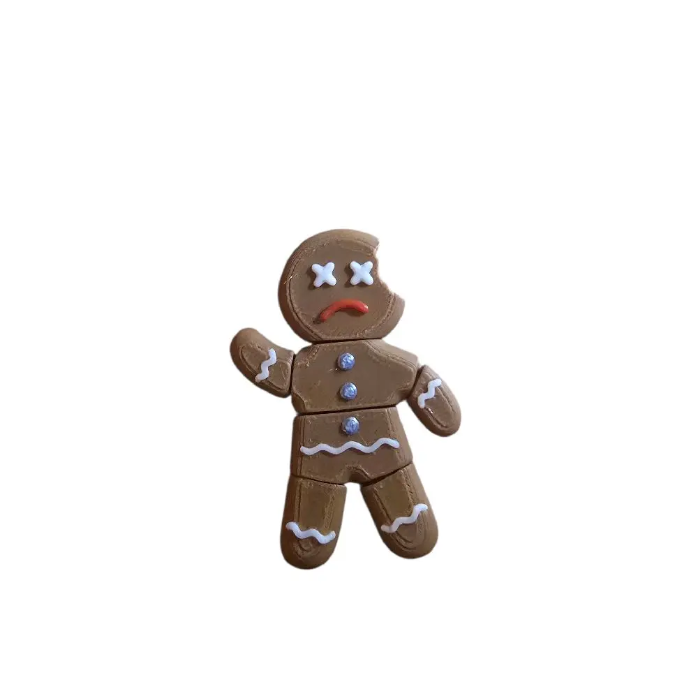 Gingerbread Man Keychain - Festive Holiday Accessory for Christmas Gifts and Decor