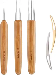 🔥 Novices must stock up! 0.75mm professional braided crochet 3-piece set | 2 crochet accessories added inside | Exquisite weaving artifact | DIY handmade must-have 🧶 # Crochet # Handmade Expert # DIY Handmade