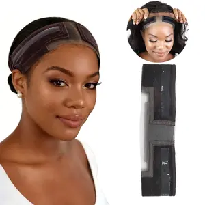 Wig Grip Band Women: Adjustable Silicone Non-Slip Wig Gripper with Middle Lace Part & Ear Cut Outs Secure Fit Breathable No-Headache for Wigs Chemo Cosplay Sports Daily Wear Wig Glue Alternative