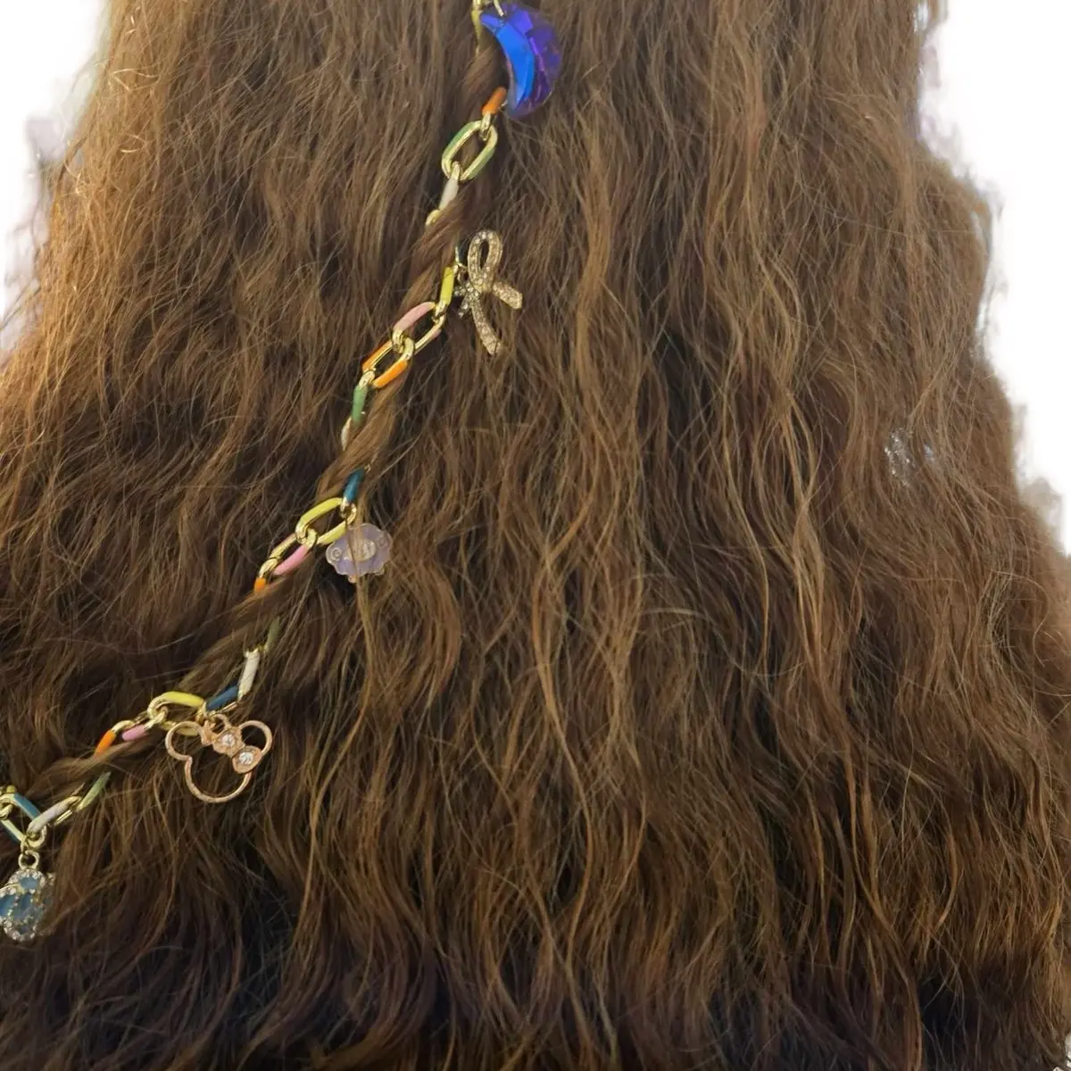 Hair Chain and Charms - Elegant Hair Accessory Set with Various Charms for Stylish Hair Accessories