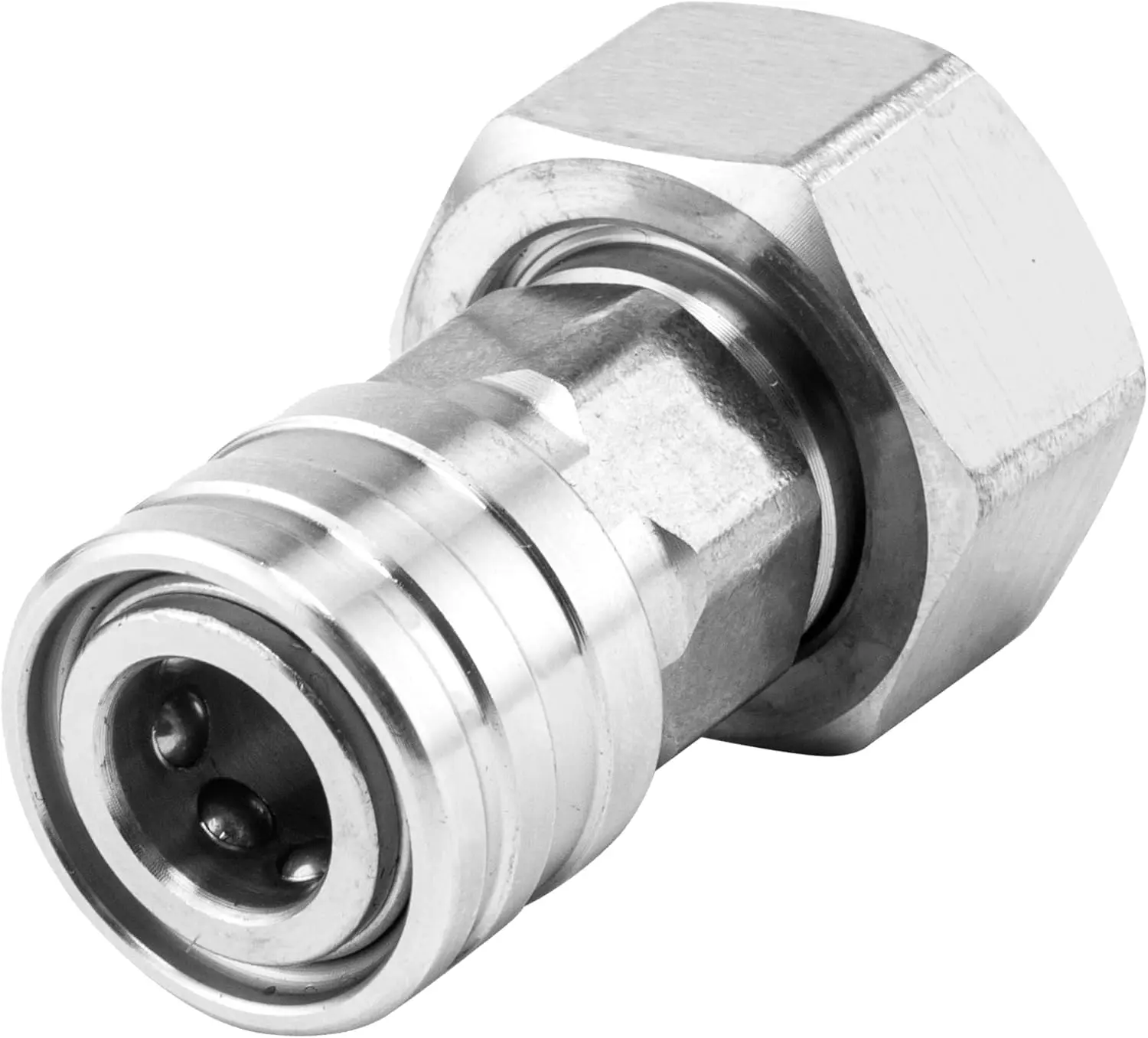 Garden Hose to  Washer Adapter, 3/4 GHT to 1/4 Quick Connect, Convert Water Hose to Power Washer Connector,  Washing Nozzle & Hose Attachment, Stainless Steel, 1Pack
