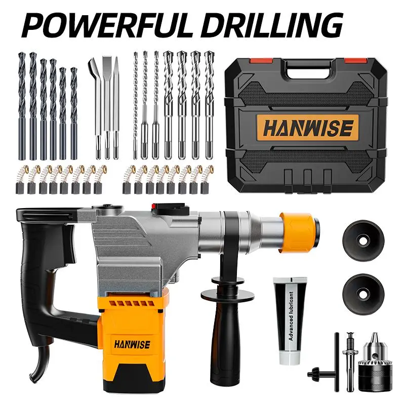 Hammer drill wall breaking set