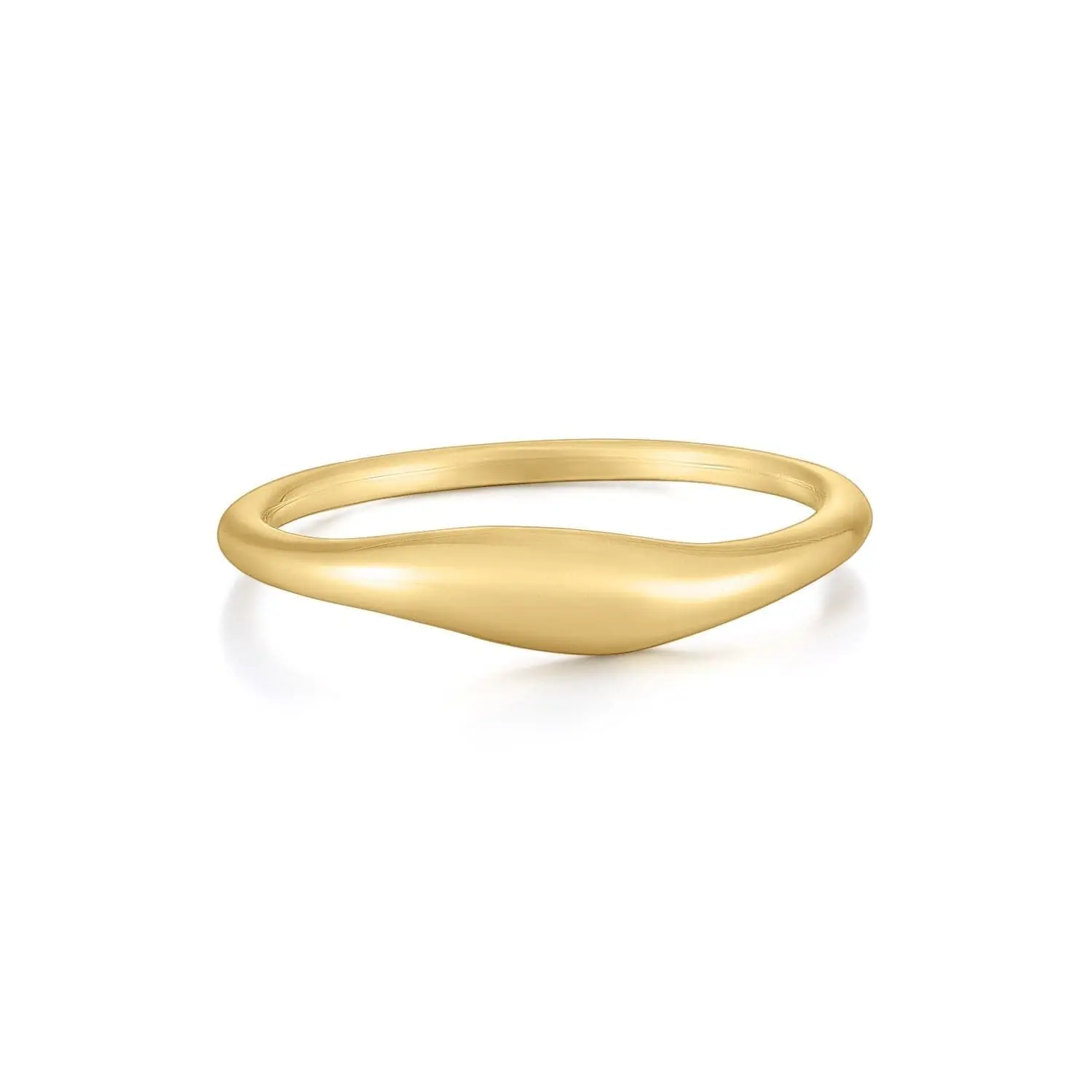 Tapered Wavy Ring - Elegant Design for Versatile Use in Jewelry and Accessories