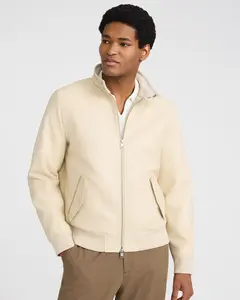 Express Textured Faux Leather Harrington Jacket