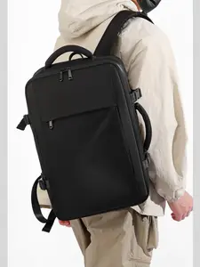 Unisex Lightweight Large Capacity Laptop Backpack, Durable Nylon Business Computer Bag, Adjustable Straps, Waterproof 15.6 Inch PC Storage, Travel Backpack