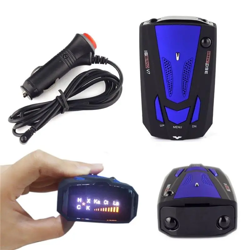 Car Radar Detector V7 — GPS Voice Alert, Multi-Direction Laser & Radar Scanner