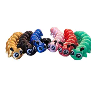 FlexiMech Caterpillar Cute Cartoon Articulated 6" Long 3d Printed Bug Fidget Toy
