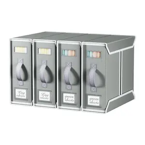 4 Pack Bed Sheet Organizers – Foldable Bedding Storage Boxes for King & Queen Size Linen Closet Organization