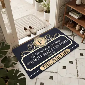 1 Piece of Christian Prayer Mat Cross Door Mat Living Room or Bedroom Decoration Printed Carpet Decoration Welcome Soft Floor Mat Floor Mat Suitable for Indoor Living Room and Bedroom Home Decoration Super Soft Rug