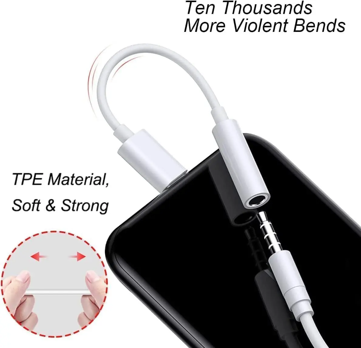 Premium 3.5mm AUX Audio Jack to Lightning Earphone Adapter Dongle, Plug and Play, High-Fidelity Sound, Music & Charging Support, Universal Compatibility, Compact Design for Superior Convenience