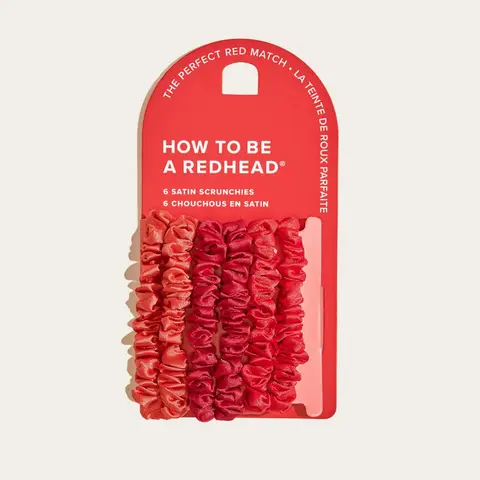 How to be a Redhead Scrunchies - Satin Hair Scrunchies for Redheads (6 Pack)