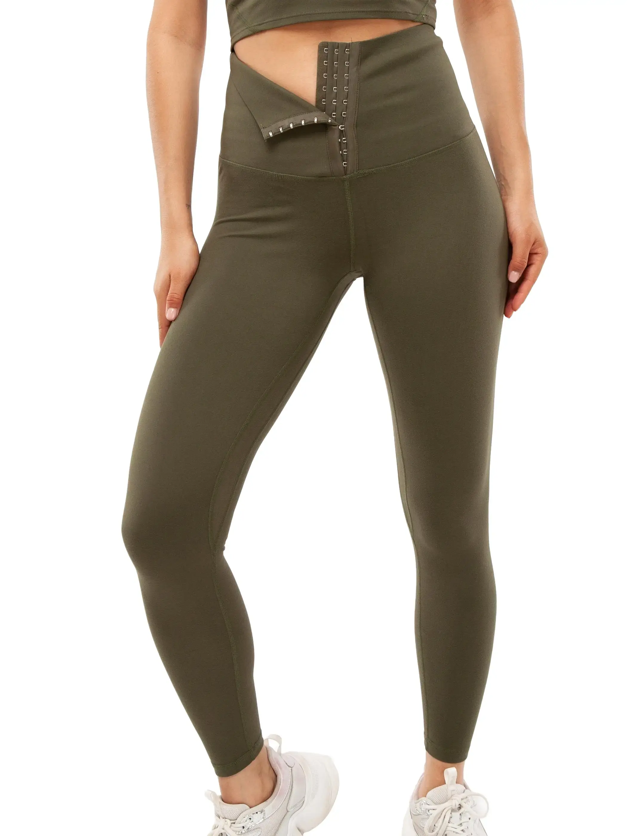 Pro-Fit High Waist Adjustable Leggings, Moisture-wicking, 25%Spandex, Shaping, Breathable, Squat Proof, Stretch, Sportswear/Womenswear/Shaprwear 78021