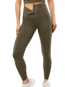 Pro-Fit High Waist Adjustable Leggings, Moisture-wicking, 25%Spandex, Shaping, Breathable, Squat Proof, Stretch, Sportswear/Womenswear/Shaprwear 78021