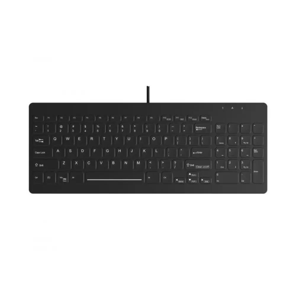 TG3 Electronics Low Profile Washable 96 Key USB Keyboard Black
