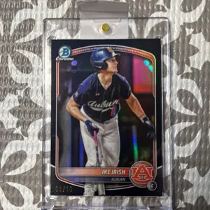 Bowman Draft Ike Irish Auburn College Variation Chrome Card 04/10 Black Series