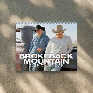 A Year Of Brokeback Moutain Version 2 2026 Calendar, Brokeback Moutain Wall Calendar I Home Decor, Office Decor - Fan Gift, Unique Holiday Gift