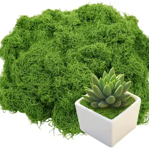 Artificial Moss 10.6oz -  Green Moss for Crafts, Potted , Fairy Garden Decor, DIY Table Centerpieces, Wedding Party Decoration