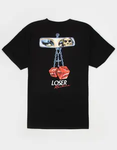LOSER MACHINE Men's Casual Cotton Graphic Top, Menswear Rear View Tee
