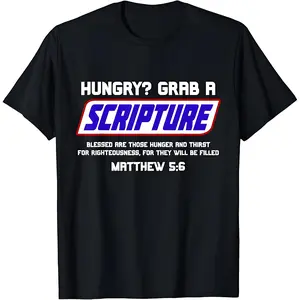 👕Cotton short sleeve funny Scripture gift, Bible scriptures, famous scriptures, casual black T-shirt