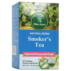 Wins Town Smoker's Tea, Natural Herbal Blend for Lung & Throat Health, Supports Respiratory Cleanse & Breathing, 20 Teabags