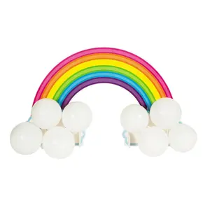Rainbow Balloon Centerpiece Kit - Makes 1