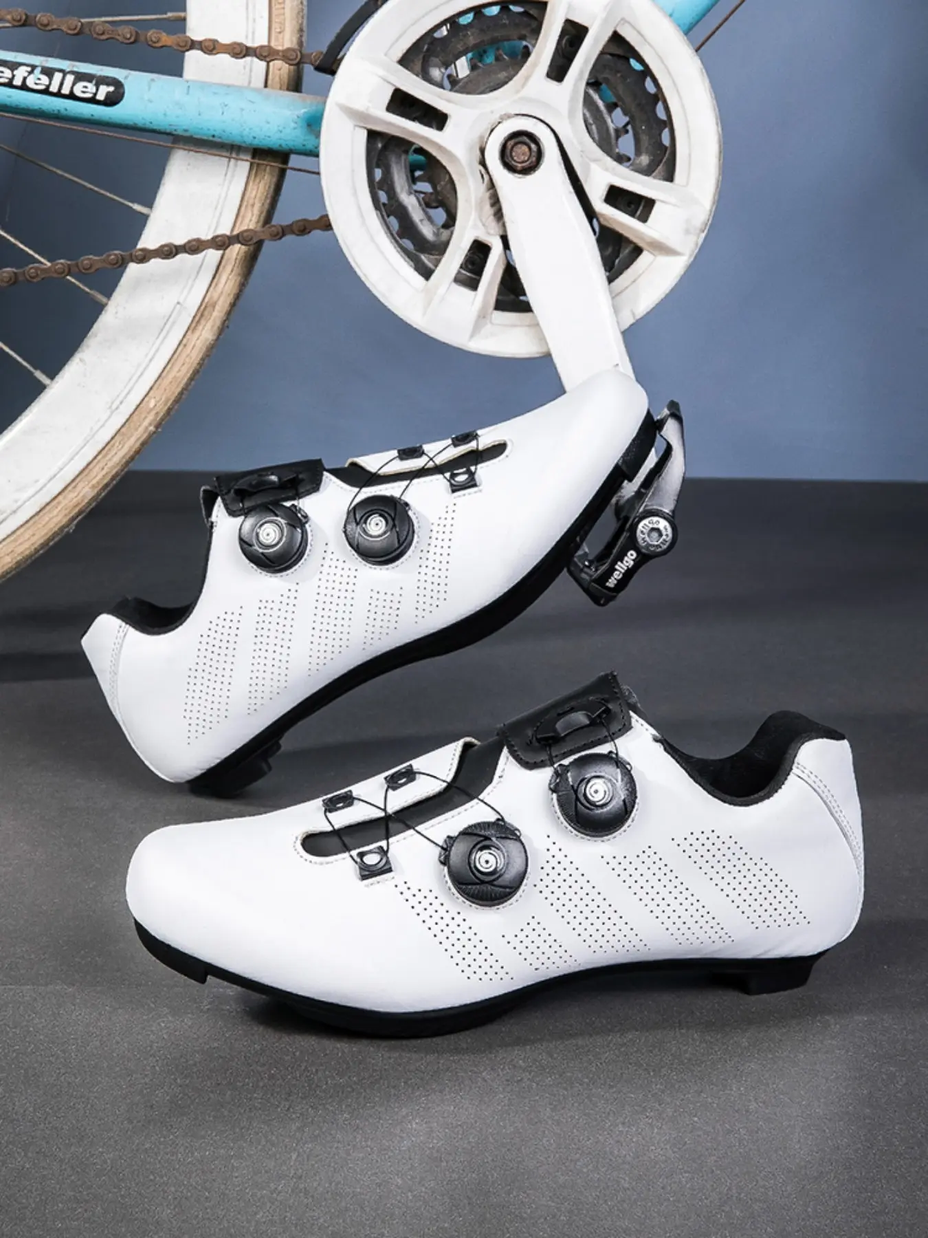 Unisex Cycling Shoes, Bike Shoes, Quick-Release Buckles, Breathable Pores, Ideal for Commuting, Daily Exercise, Outdoor Road Biking