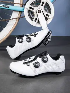 Unisex Cycling Shoes, Quick-Release Buckles, Breathable Pores, Ideal for Commuting, Daily Exercise, Outdoor Road Biking