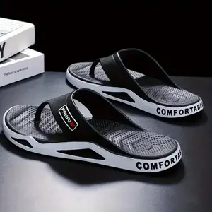 Summer Men's Non-slip Slippers | Deodorant Breathable Soft Bottom | Bathroom Home/beach Outdoor Dual-use | Couple Herringbone Sandals