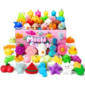 Mother's Day Gift Mochi Squishy Toys Set, Random 25 Pack Mini Squishy Mochi, Party Favors for Kids, Kawaii Stress Relief Toys, Basket Stuffers, Goodie Bags Fillers, Birthday Gifts, Classroom Prizes