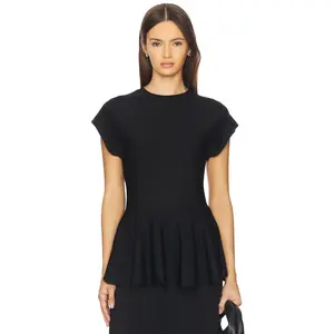 HERSKIND Sean Knit Blouse in Black