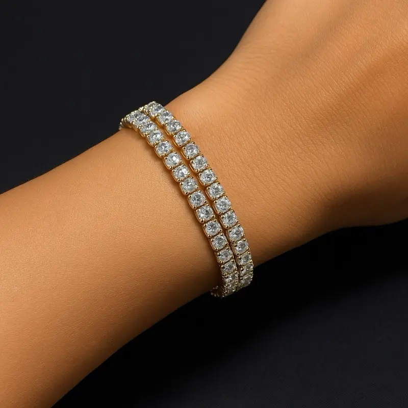Elegant Adjustable Slider Tennis Bracelet with Timeless Design for All Occasions Comfortable and Versatile Accessory demi fine jewelry