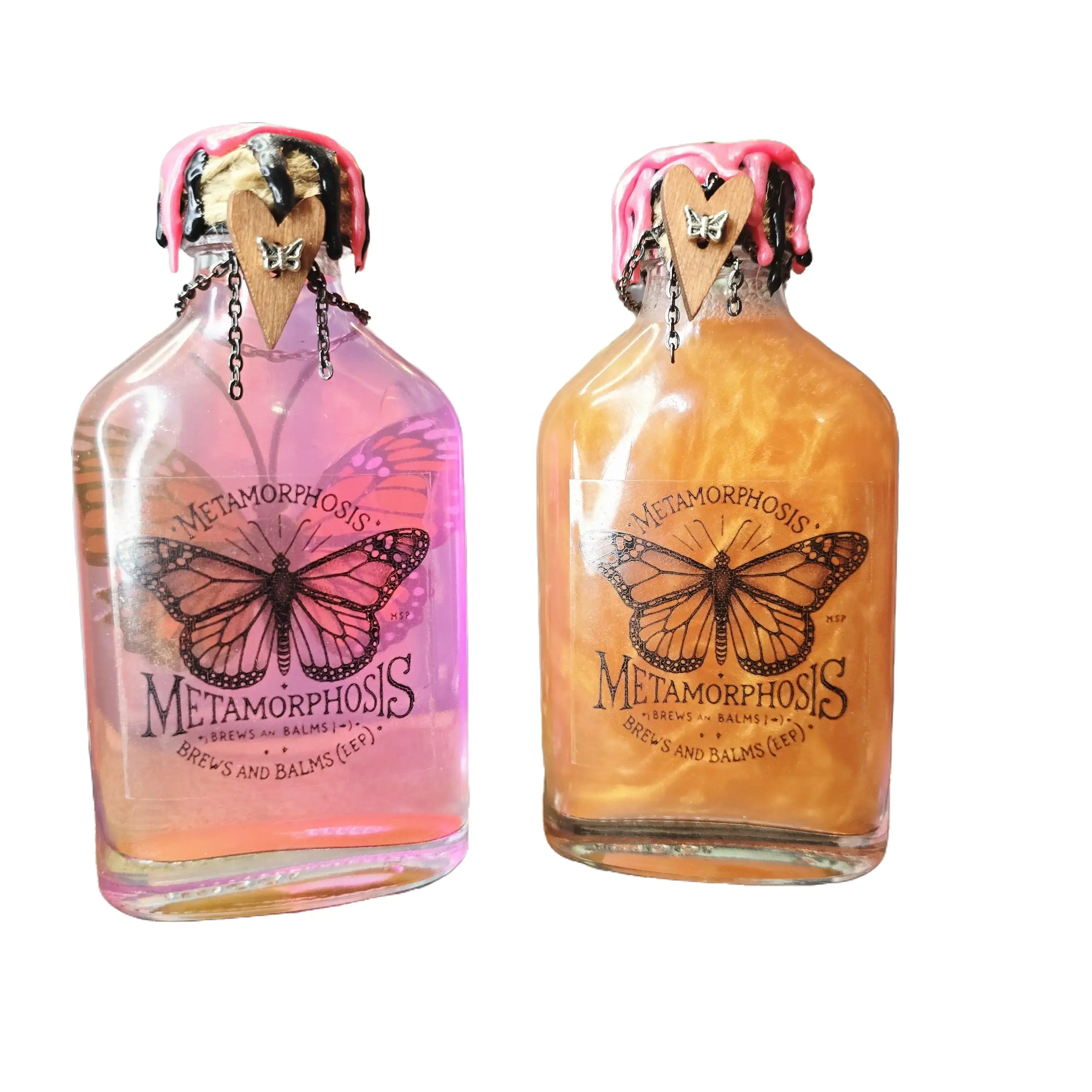 Metamorphosis Monarch Butterfly Potion Prop Color Changing Liquid Decorative Bottle
