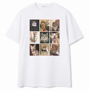 Cat Memes T-Shirt - Men & Women's Unisex Graphic Tee - Vintage 2016 Dumb Shirt - Funny Cats Tee - Weird Unhinged Cursed Shirts, Shortsleeve, Casual