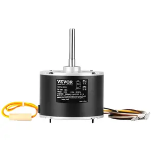 TikTokShopBlackFridayVEVOR Condenser Fan Motor 5KCP39GFS166S, 3S003, 1/5 HP 208-230V, 825RPM, OEM Standard Upgraded Replacement Condenser Motor Reversible Rotating, Explosion-proof CBB65 7.5μF/370V Capacitor